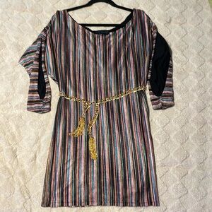 XS mini dress beautiful colors and fabric.